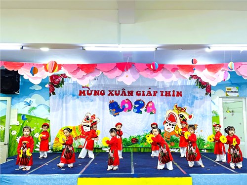 MN6Q3_Văn nghệ  Mừng xuân giáp thìn 2024  của các bé 06-36 tháng và lớp 4-5 tuổi